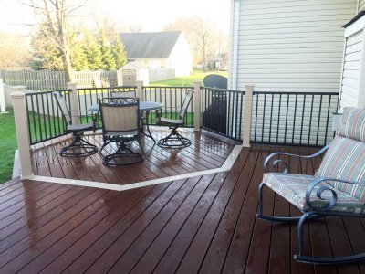Top 10 Best Tampa Fl Deck Builders Angie S List New Wood Deck With Area Defined Dining And Seating