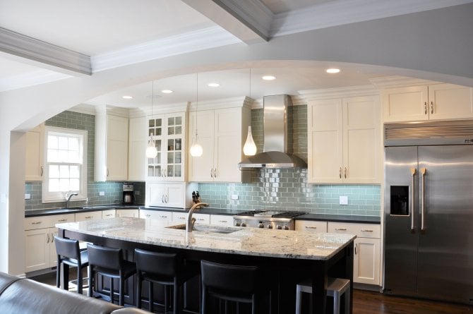 black kitchen island paired with white cabinets angie s list