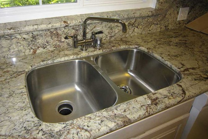 Granite Countertop With Undermount Stainless Steel Sink Angie S List