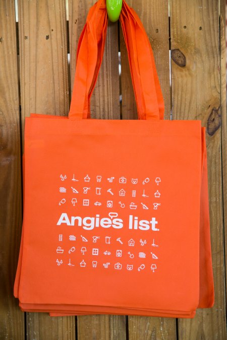 reusable Angie's List tote bag