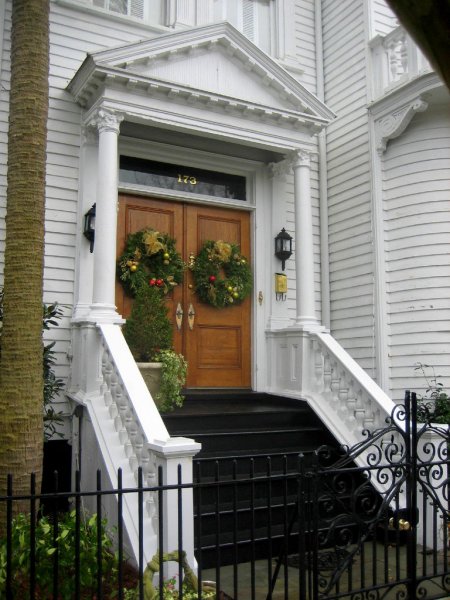 Entryway to a historic home in Charleston, South Carolina by Strock Enterprises