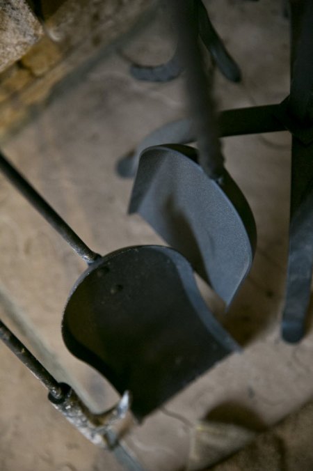 Iron fireplace tools
