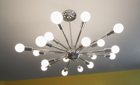 Dining Room Lighting Ideas Angie S List Close Shot Of A Sputnik Chandelier