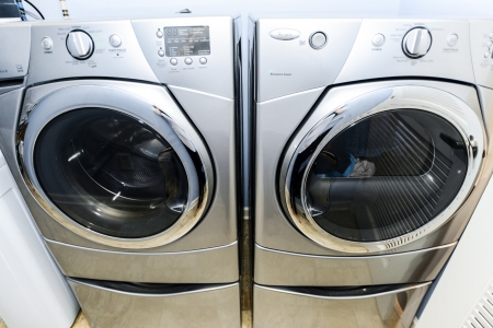 brand new washer and dryer chrome finish