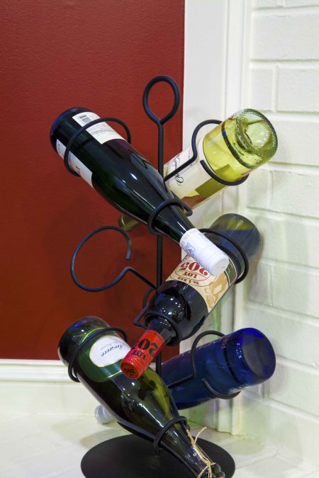 Wine rack with wine bottles (Photo by Katelin Kinney)