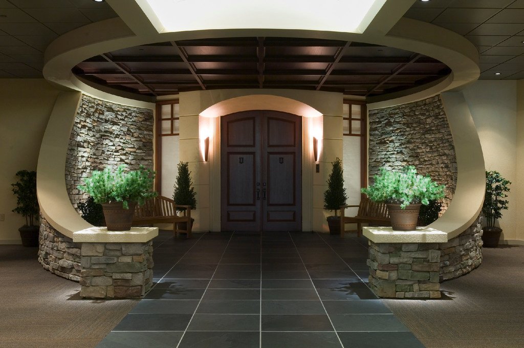Entryway Lighting Ideas Angie S List Circular Entryway With Door Illuminated Across The Top And Sides