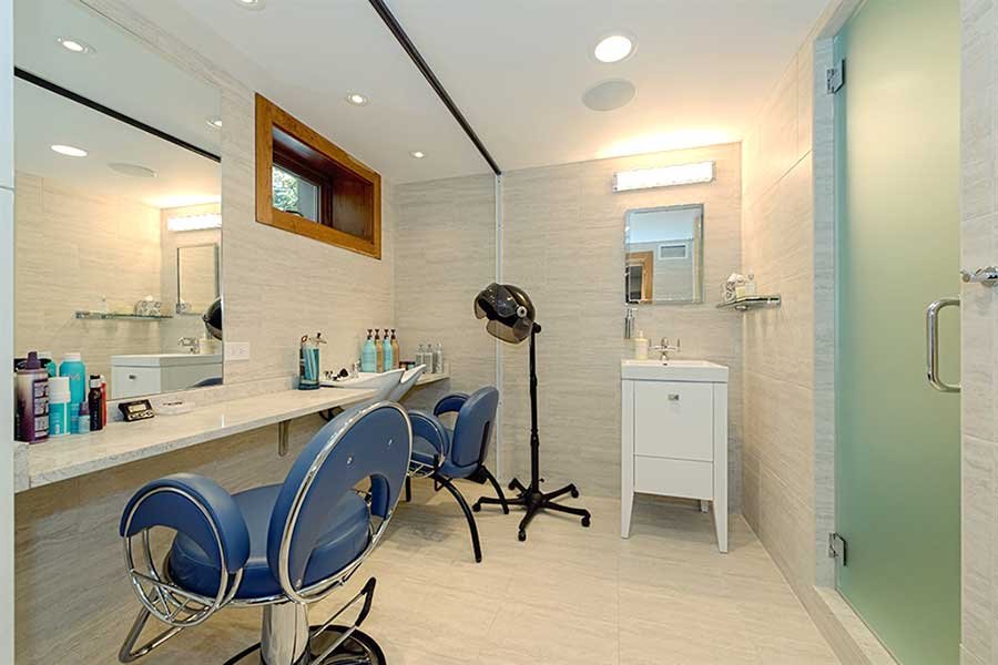 basement hair salon