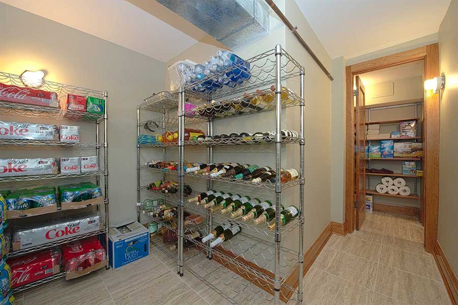 basement organization and storage