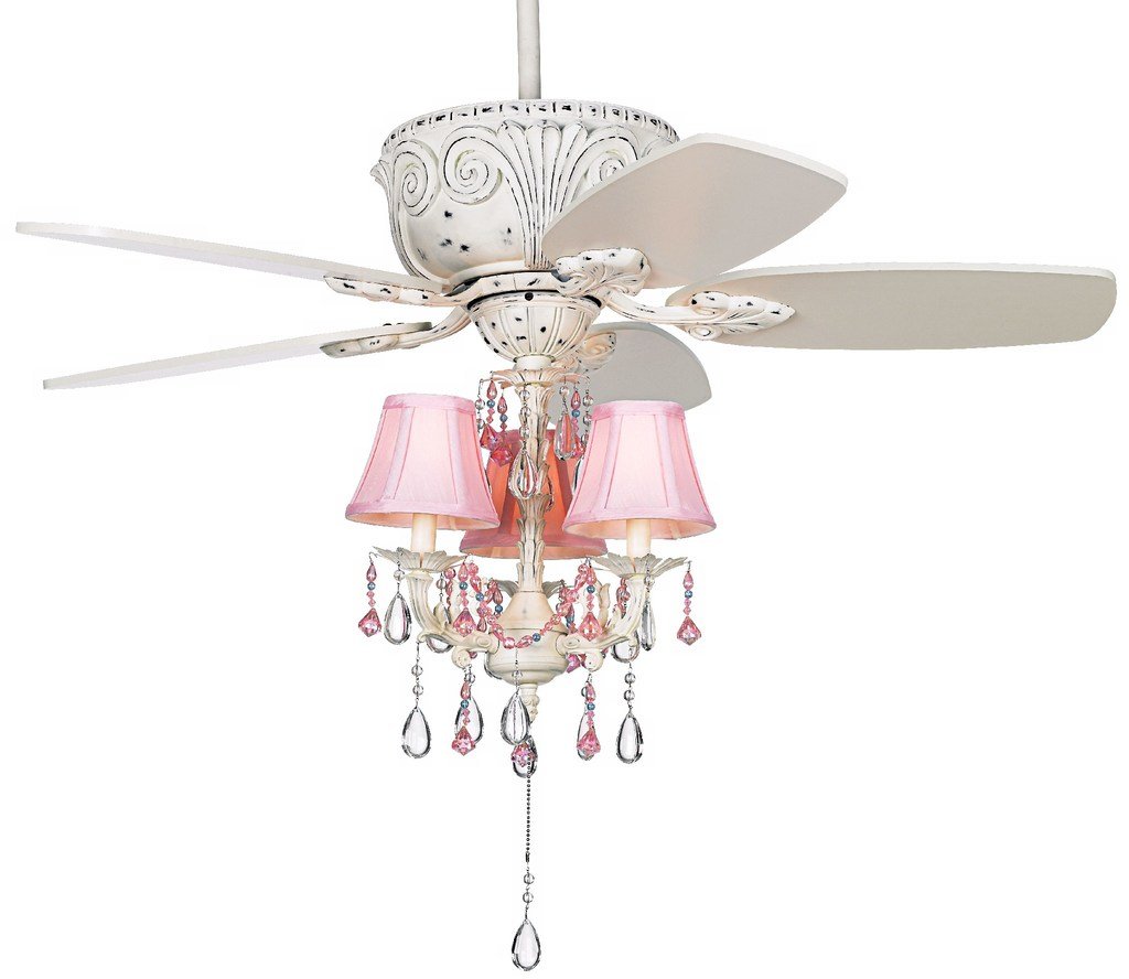 ceiling fan accented with a chic chandelier