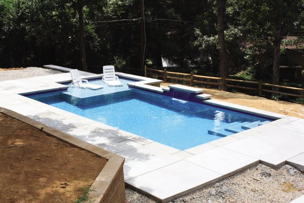Types Of Pool Seating Angie S List Pool With Elevated In Lounge Area Seats