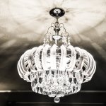 glass globe chandelier