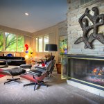 Living Room Lighting Ideas The incredible wide open living room screams Mid-Century Modern.