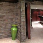 stone wall with hidden door