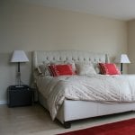 Bedroom with lamps and natural light