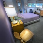 Bedroom with table lamps