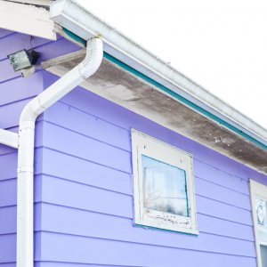 How Much Does Gutter Replacement Cost Angie S List Purple House With White Gutters
