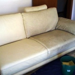 Upholstery Cleaning Angie S List What A Difference Some Cleaning Makes This Sofa Is Halfway Clean Photo Courtesy