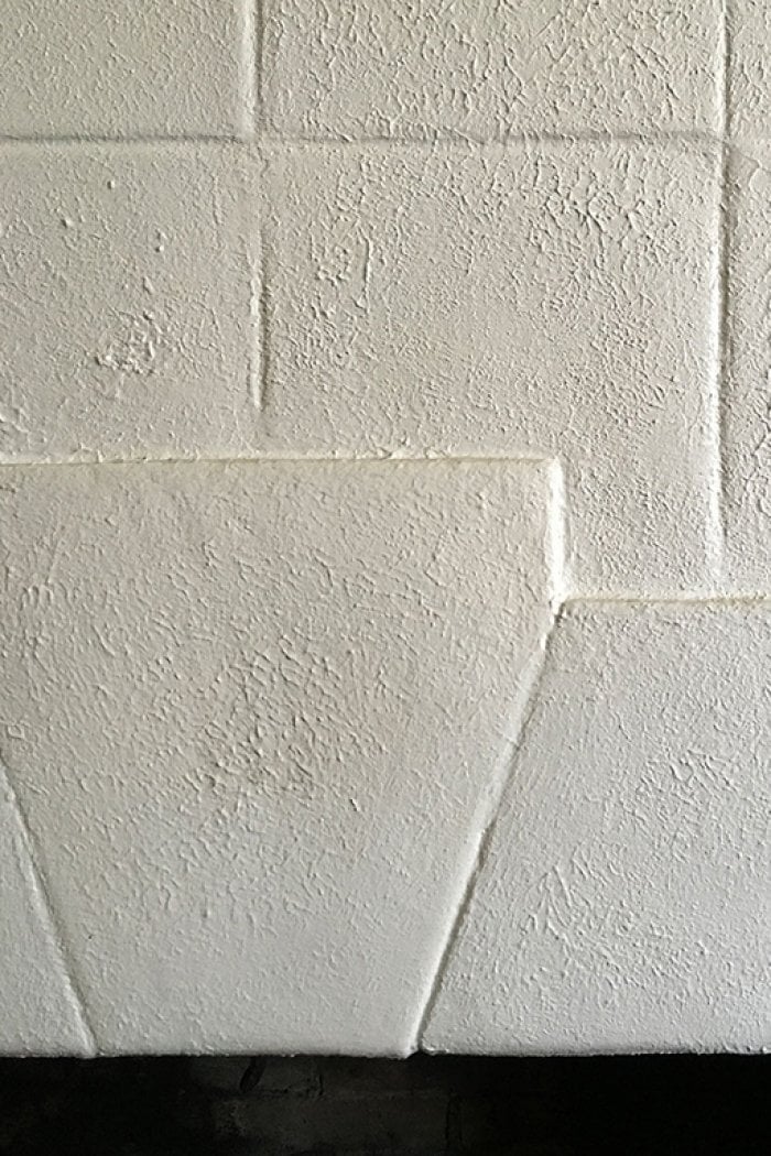painted tile fireplace before photo