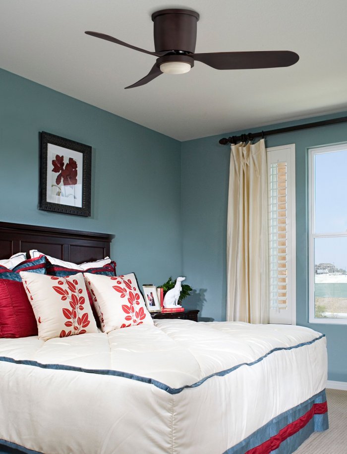 Types Of Ceiling Fans To Cool Your Home Angie S List Hugger Ceiling Fans Are Mounted Closer To The Than Other Fan Styles Photo Courtesy Of Lampsplus Com