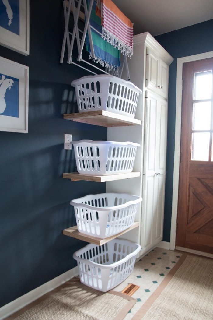 Cramped Laundry Corridor Transforms to Calm and Spacious Remodel ...