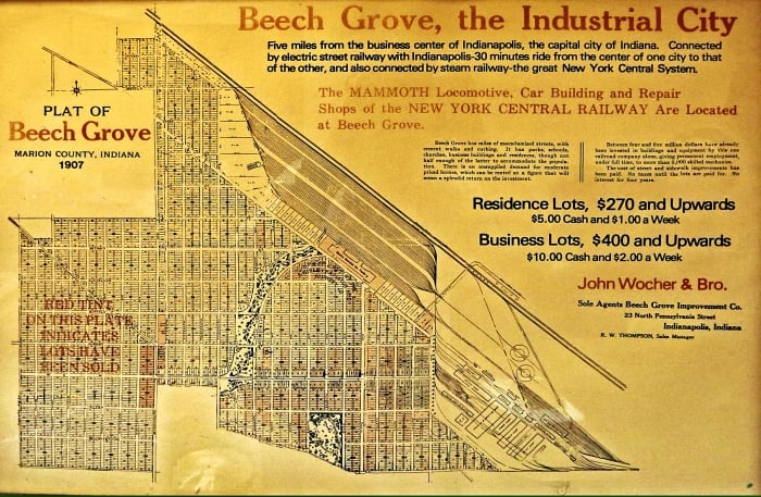 Beech Grove Original Plat