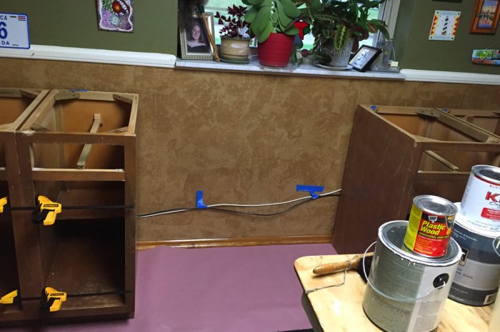 DIY cabinet installation
