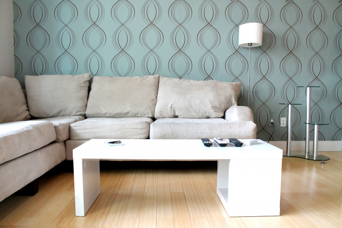 trendy wallpaper accent wall