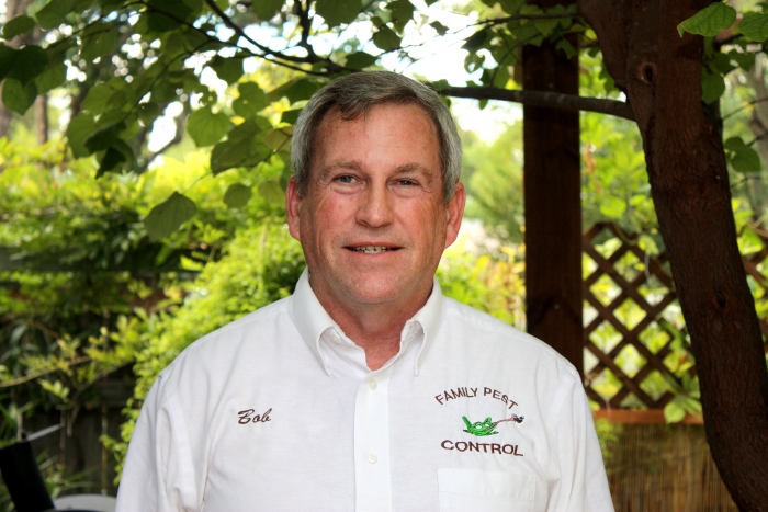 head and shoulder shot of Family Pest Control co-owner Bob Cherrington