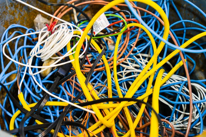 LAN and cable wires