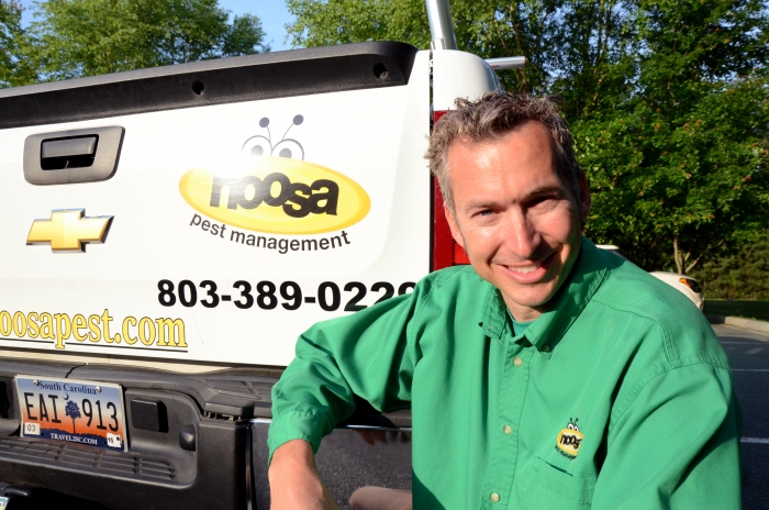 Fred Wingate in front of his truck