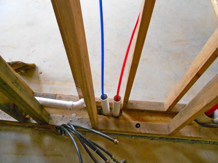 Is Pex Or Copper Pipe More Likely To Freeze Angie S List Pex Pipe Inside A Framed Wall