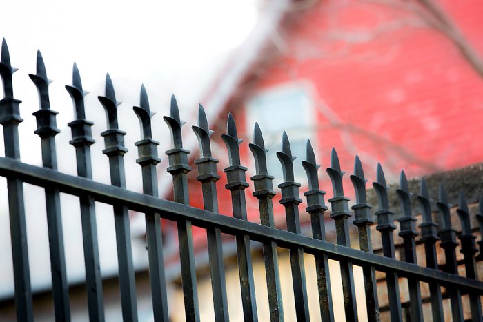 wrought-iron fence