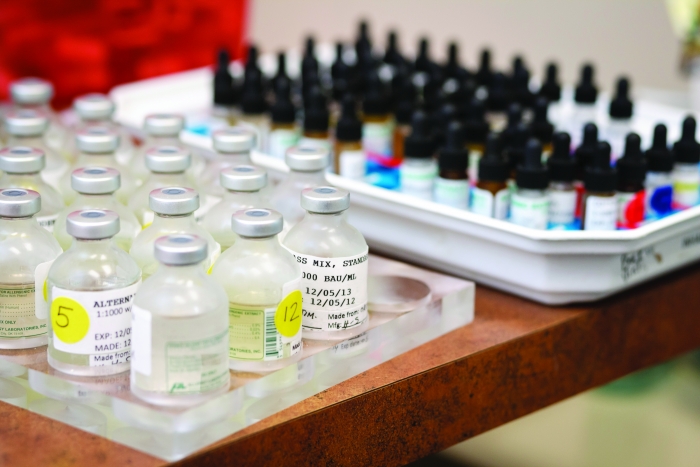 allergy testing vials
