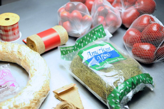 apple wreath supplies