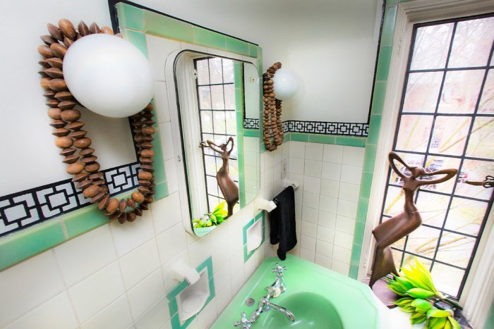 2016 Decorators' Show House bathroom designed by Silver Crow Studios.