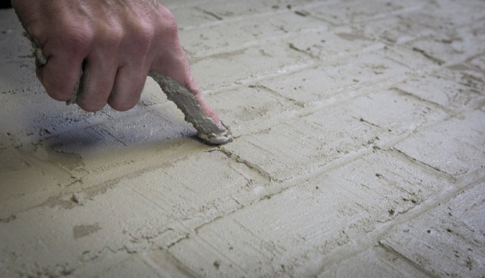 Silver Crow Studios' Sean Sheppard making faux brick by hand