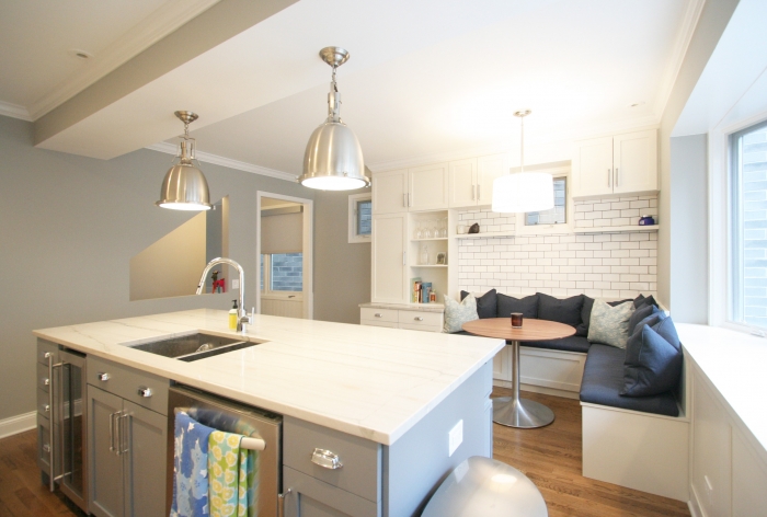 Restoration Hardware kitchen lighting