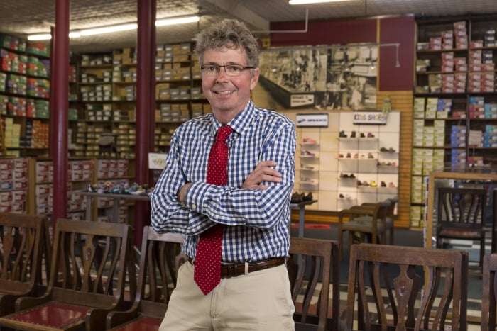 Brad Stout, owner of Stout's Footware