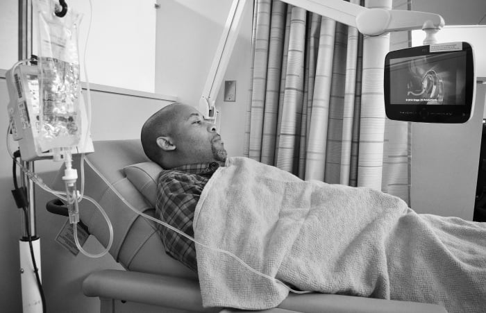 cancer patient undergoing chemotherapy