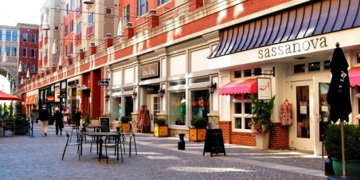 Downtown Bethesda offers residents a vibrant area for eating and shopping. (Photo courtesy of Montgomery County, Maryland)