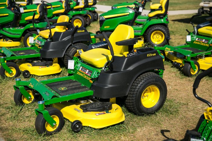 John Deere riding mowers (Photo by Brandon Smith)