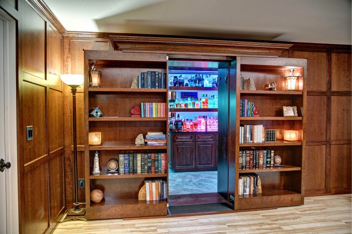 6 Out Of The Box Home Remodeling Ideas Angie S List Movable Bookshelves Can Hide A Secret Room