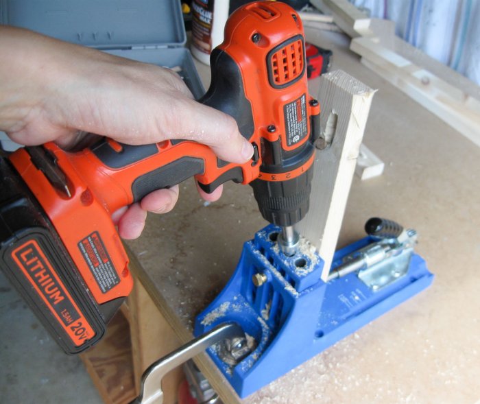 drilling wood