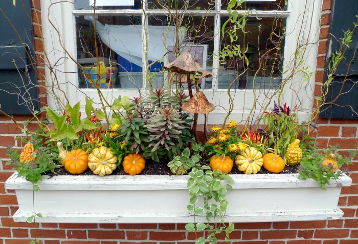 fall window box