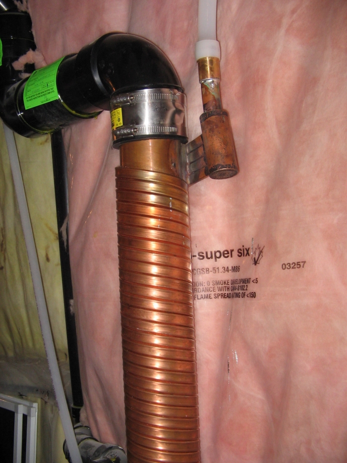 drain line heat exchanger