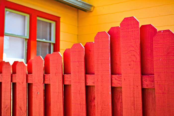 How Much Does Fence Installation Cost Angie S List Wood Fence Painted Red