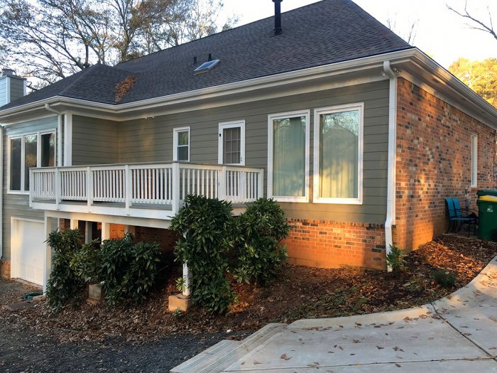 home with new fiber cement siding