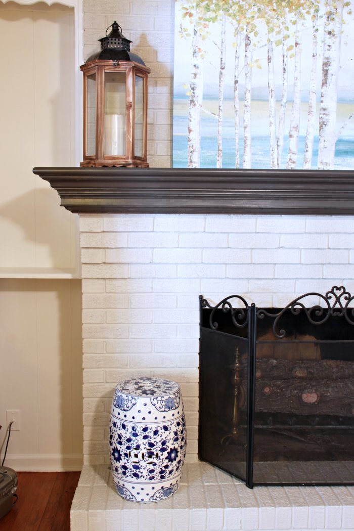 Dated Brick Fireplace Gets Painted White Angie S List