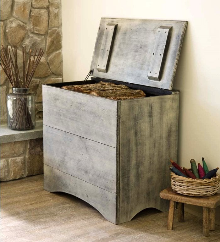 firewood storage box