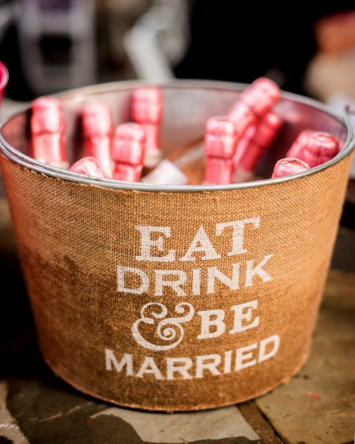 galvanized bucket cooler